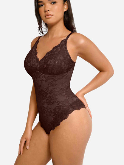 🔥Summer Promotion 49% OFF - Slimming with V-neck Lace Body-shaping Garment👙