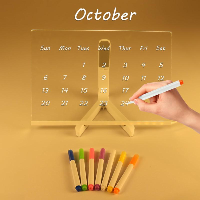 ✨✨ Creative Rewritable Acrylic LED Message Board, a Glow Memo Letter Board Note 🤩🤩🤩
