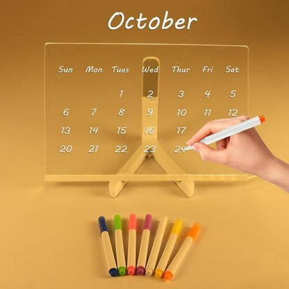 ✨✨ Creative Rewritable Acrylic LED Message Board, a Glow Memo Letter Board Note 🤩🤩🤩