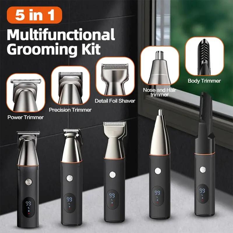 🔥💥 Full Body Trimmer 🎁✨ Electric Razor Waterproof Beard Trimming Kit with Mustache Nose Ear Body Facial 🎁