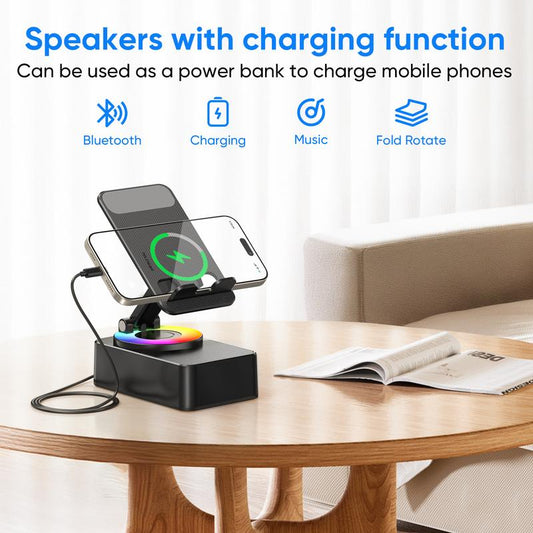 3-in-1 BLUETOOTH AND AUDIO PHONE STAND