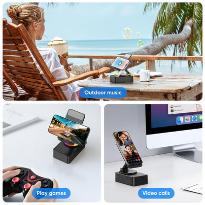 3-in-1 BLUETOOTH AND AUDIO PHONE STAND
