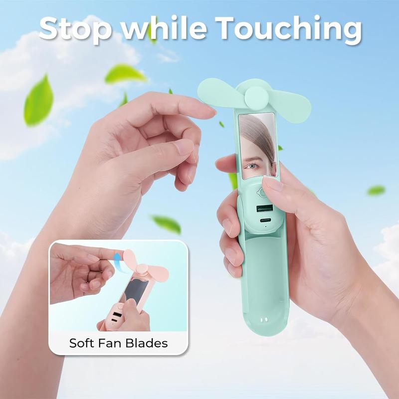 🌞👒Summer Must-Have ✨USB Charging Small Pocket Fan🌊