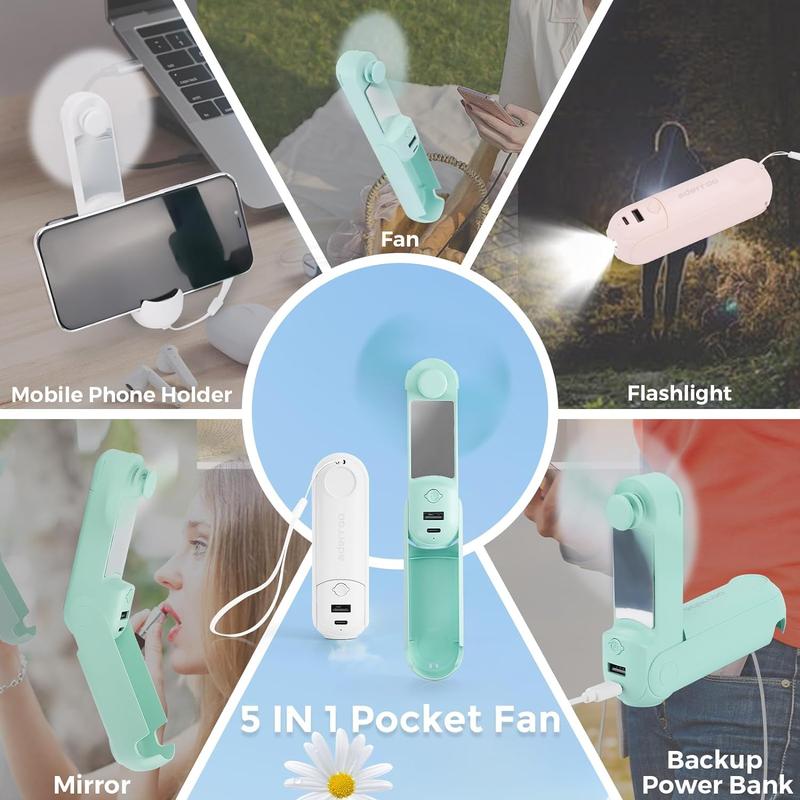 🌞👒Summer Must-Have ✨USB Charging Small Pocket Fan🌊
