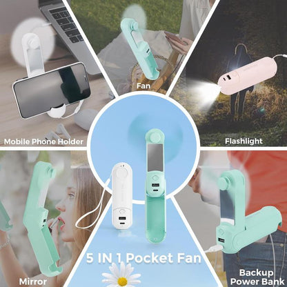 🌞👒Summer Must-Have ✨USB Charging Small Pocket Fan🌊
