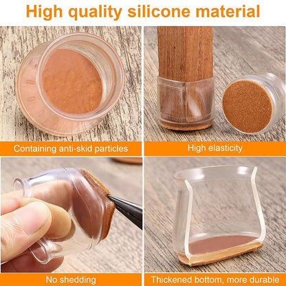 Chair Leg Floor Protectors 16 PCS