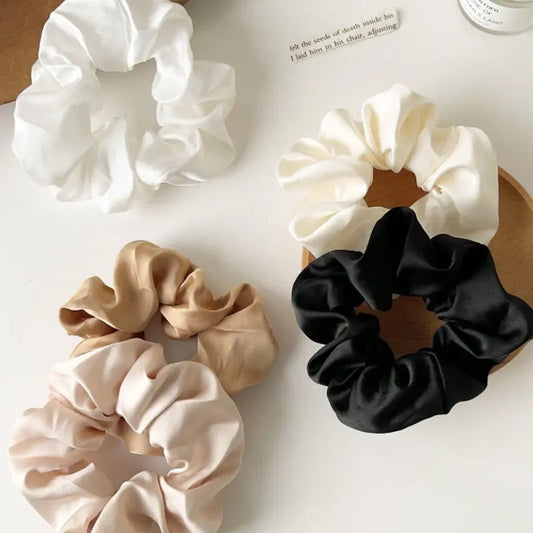 Silk Feeling Scrunchies Hairbands Hair Ties