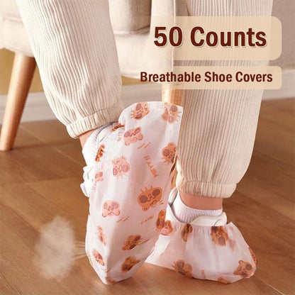 Disposable Printed Cartoon Shoe Cover 50PCS