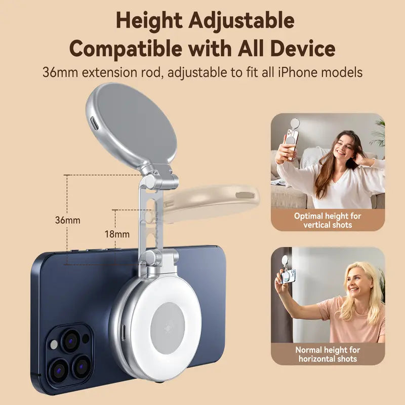 Foldable Magnetic Beauty Light for Phones