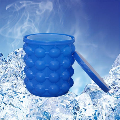 🧊🧊 Creative Plastic Ice Bucket, Ice Bucket Circular Ice Maker 🍨