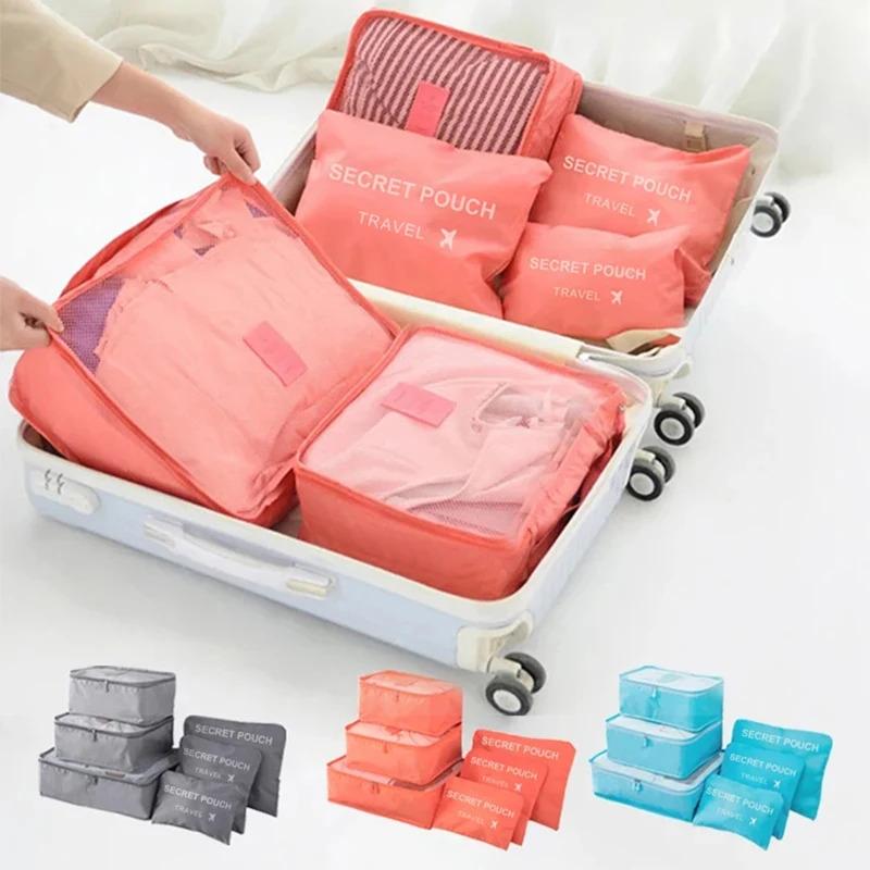 6 Piece Travel Luggage Storage Bag Set
