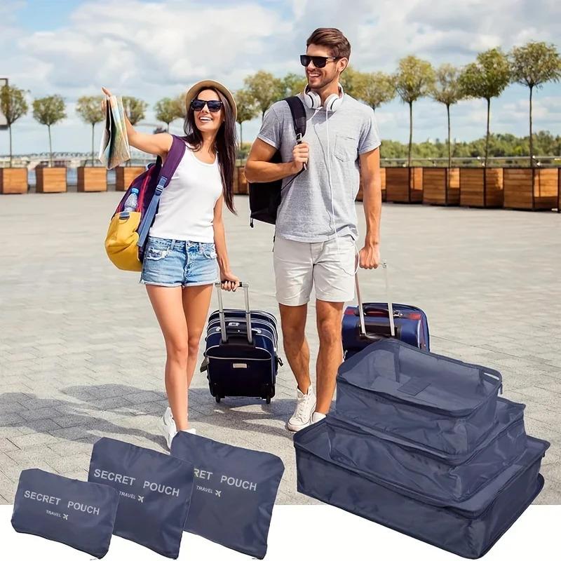 6 Piece Travel Luggage Storage Bag Set