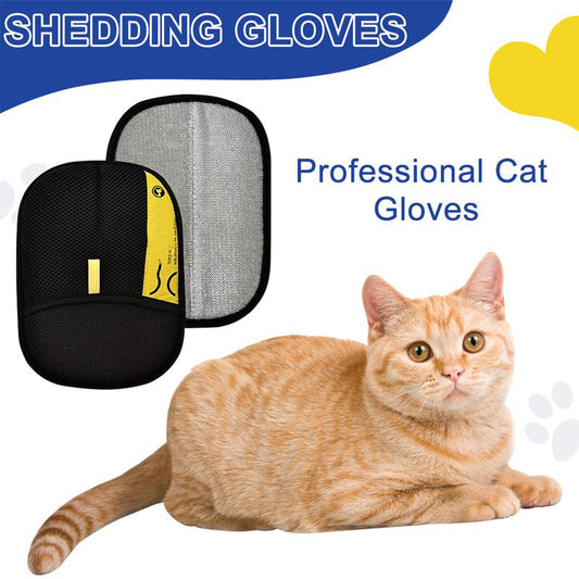 🧤✨ Reusable Electrostatic Pet Hair Removal Gloves – Double-Sided Grooming Mitt for Cats 🐶💖