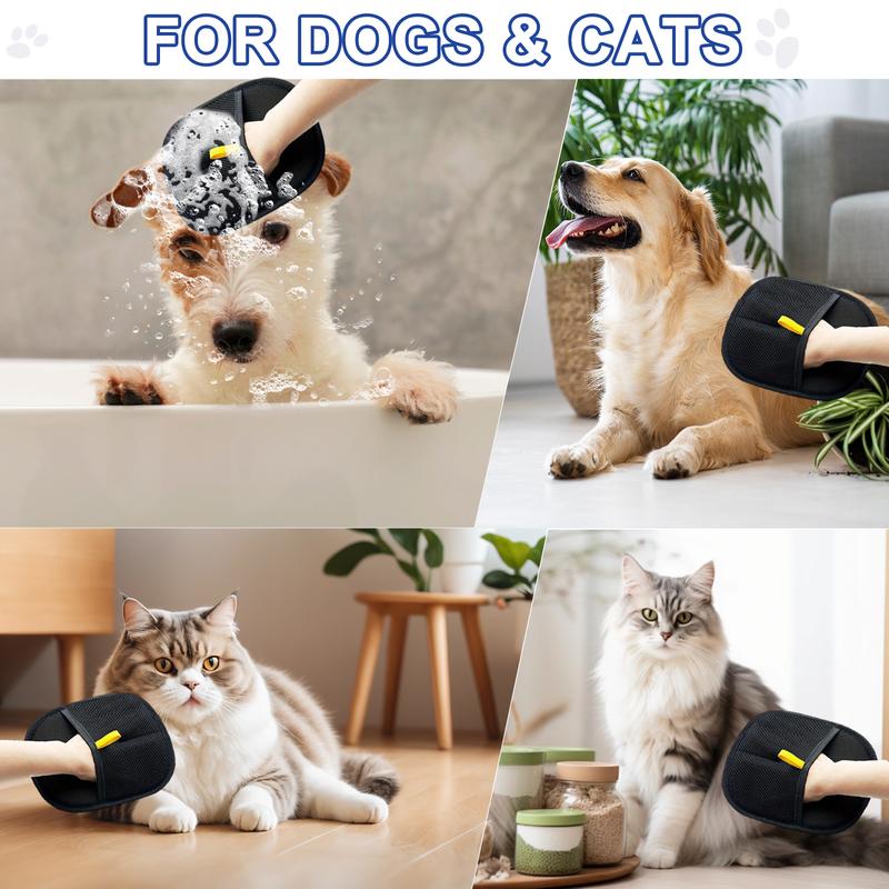🧤✨ Reusable Electrostatic Pet Hair Removal Gloves – Double-Sided Grooming Mitt for Cats 🐶💖