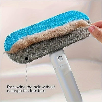 ✨🐾 Reusable Pet Hair Remover Brush – 4-in-1 Lint Cleaner for Dog & Cat Hair 🧹