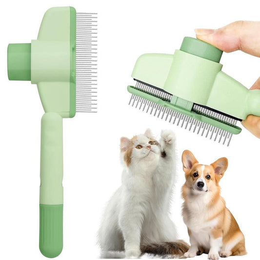 🔥 Self-cleaning Pet Flea Comb Grooming Brush