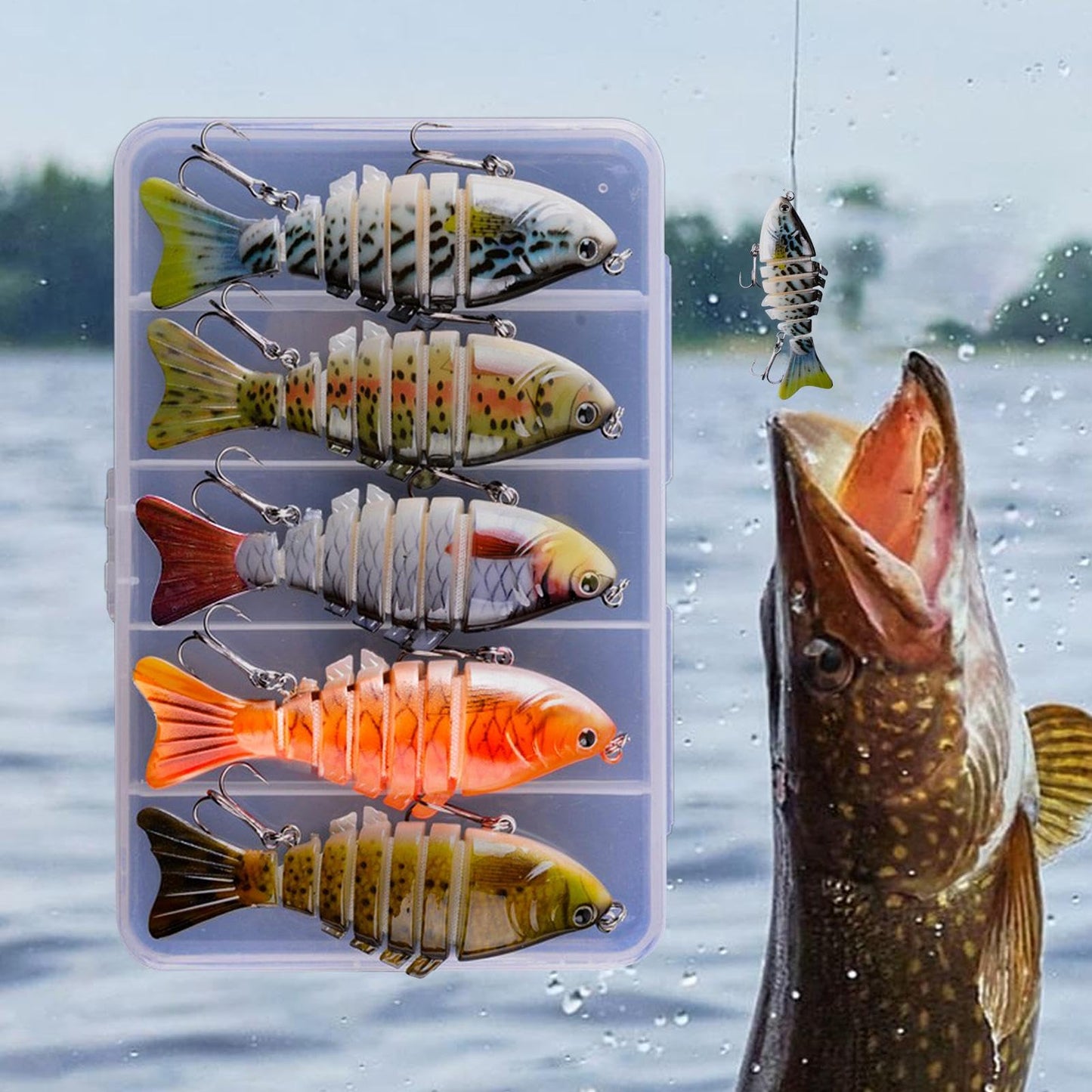 🐟Auto-Motion Fishing Lure (5-Pack)
