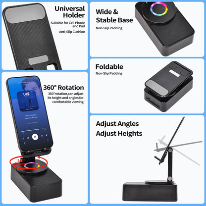3-in-1 BLUETOOTH AND AUDIO PHONE STAND