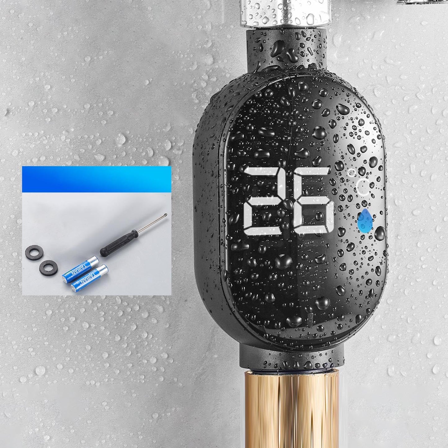 Waterproof LED Shower Thermometer🌡