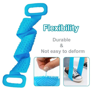 2PCS Exfoliating Back Bath Brush - Massages and Cleanses the Body