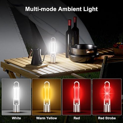 LED Rechargeable Flashlight with Ambient Lamp
