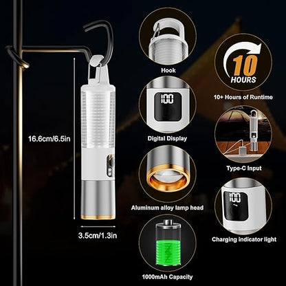 LED Rechargeable Flashlight with Ambient Lamp