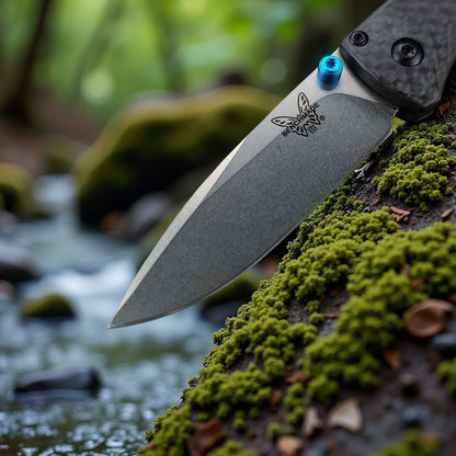 BM 535-3 Bugout Carbon Fiber Handle Pocket Knife