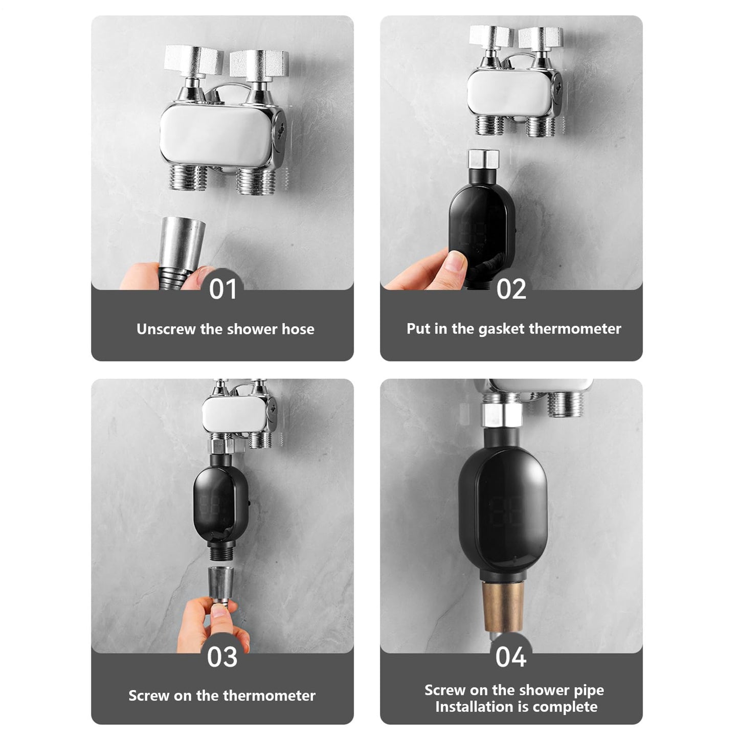 Waterproof LED Shower Thermometer🌡