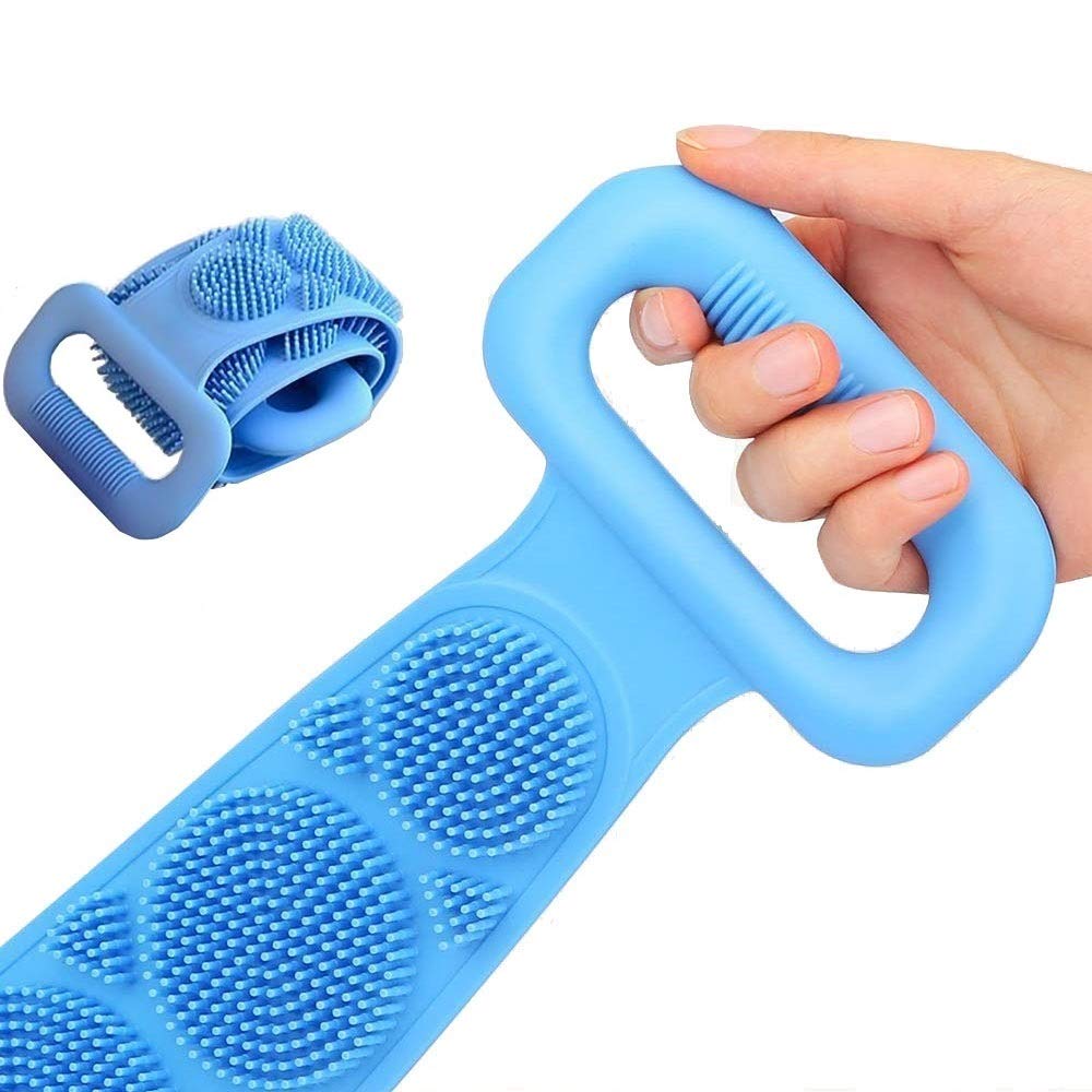 2PCS Exfoliating Back Bath Brush - Massages and Cleanses the Body