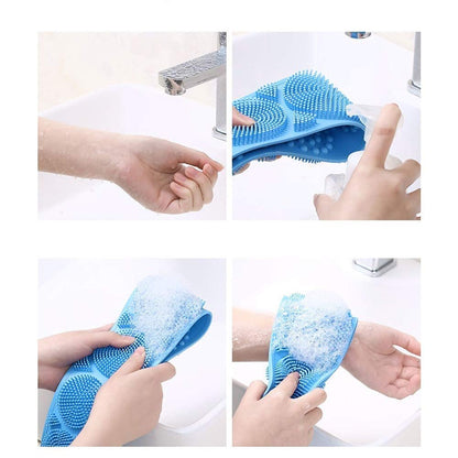 2PCS Exfoliating Back Bath Brush - Massages and Cleanses the Body