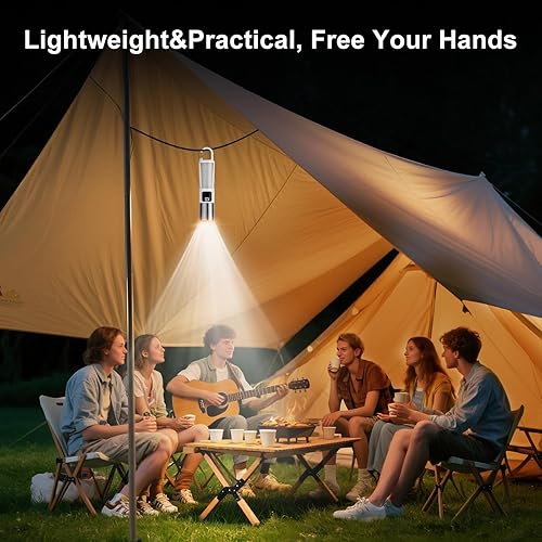 LED Rechargeable Flashlight with Ambient Lamp