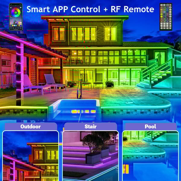 2025 Upgraded Smart Rainbow LED Permanent Outdoor Lights Pro