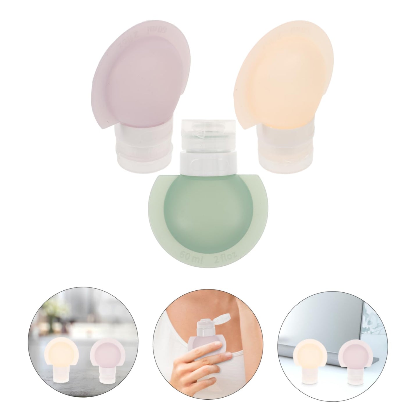 Travel Bottle Set(3PCS), 3.4 fl oz (90 ml)
