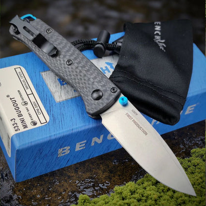 BM 535-3 Bugout Carbon Fiber Handle Pocket Knife