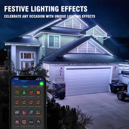 2025 Upgraded Smart Rainbow LED Permanent Outdoor Lights Pro