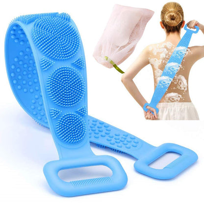 2PCS Exfoliating Back Bath Brush - Massages and Cleanses the Body