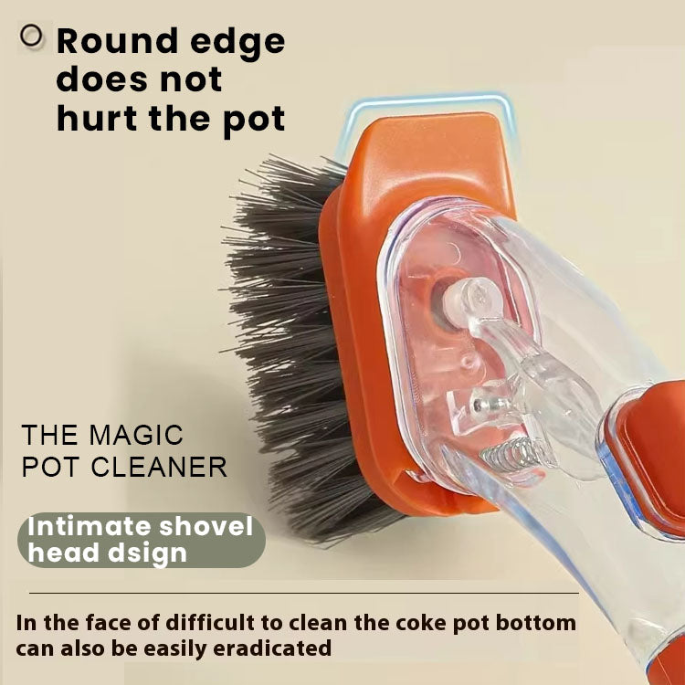 Soap Dispensing Dish Brush with Handle