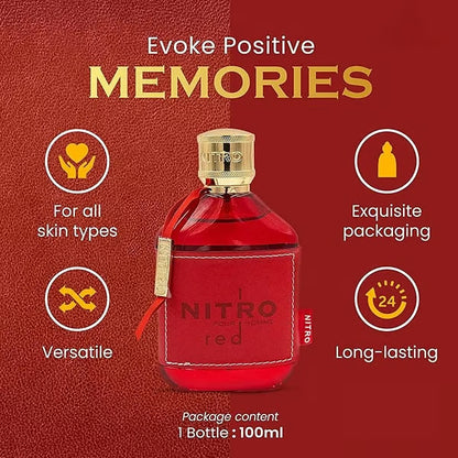 🔥Dumont Nitro Red For Men 3.4 Oz Eau De Parfum Spray