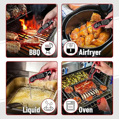 ⏰Final 3-hour Preferential Deal✨Meat Thermometer - Digital Instant Read, Waterproof for Cooking & Baking