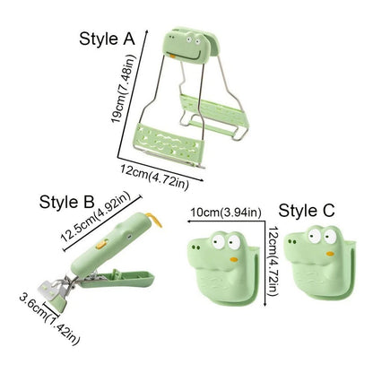 🔥🖐🏻Crocodile Shaped Heat-Resistant Bowl Clips