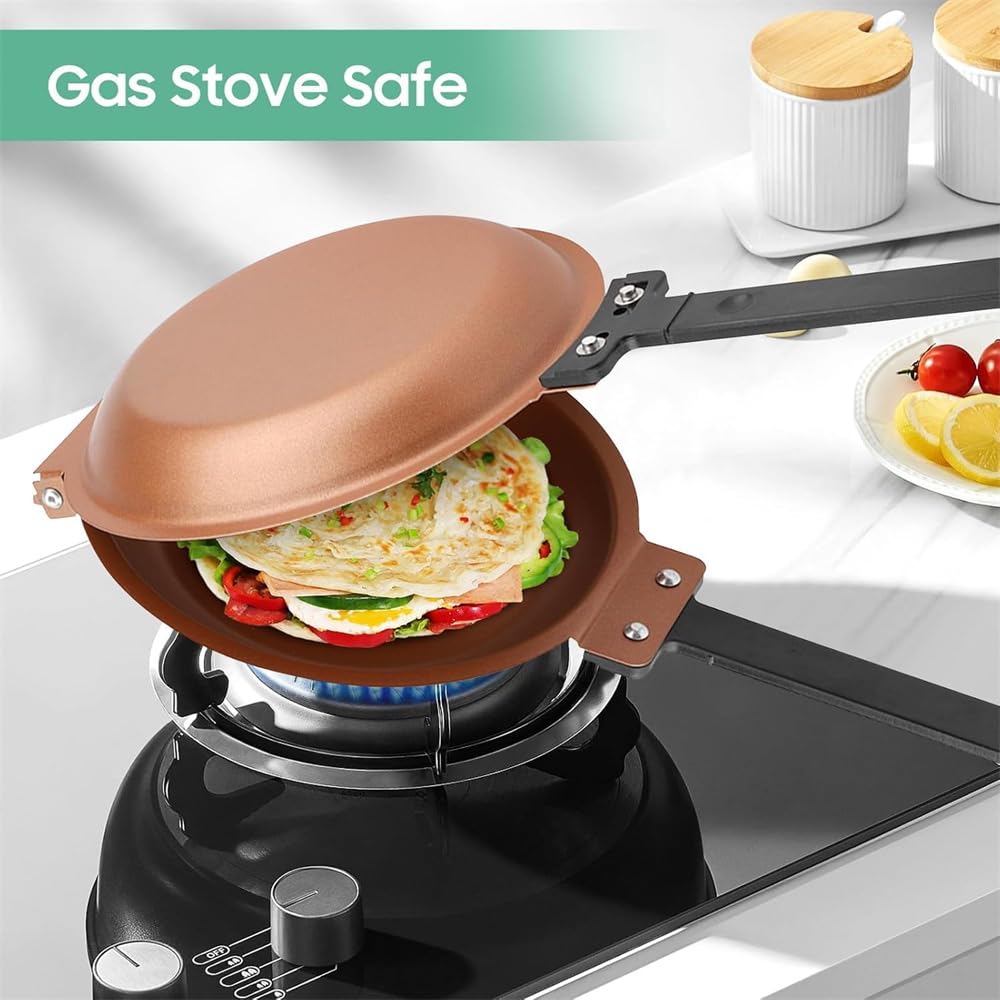 🍳✨ DOUBLE-SIDED NON-STICK PAN ⭐ Cook Easily👨