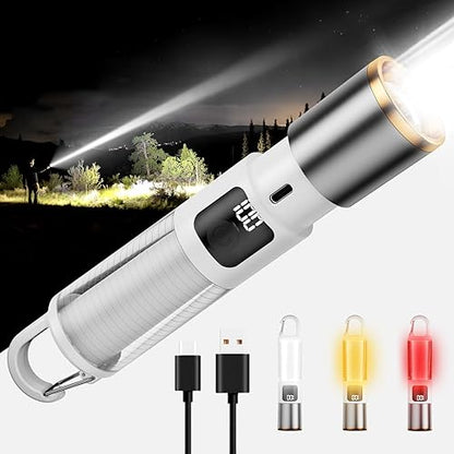 LED Rechargeable Flashlight with Ambient Lamp