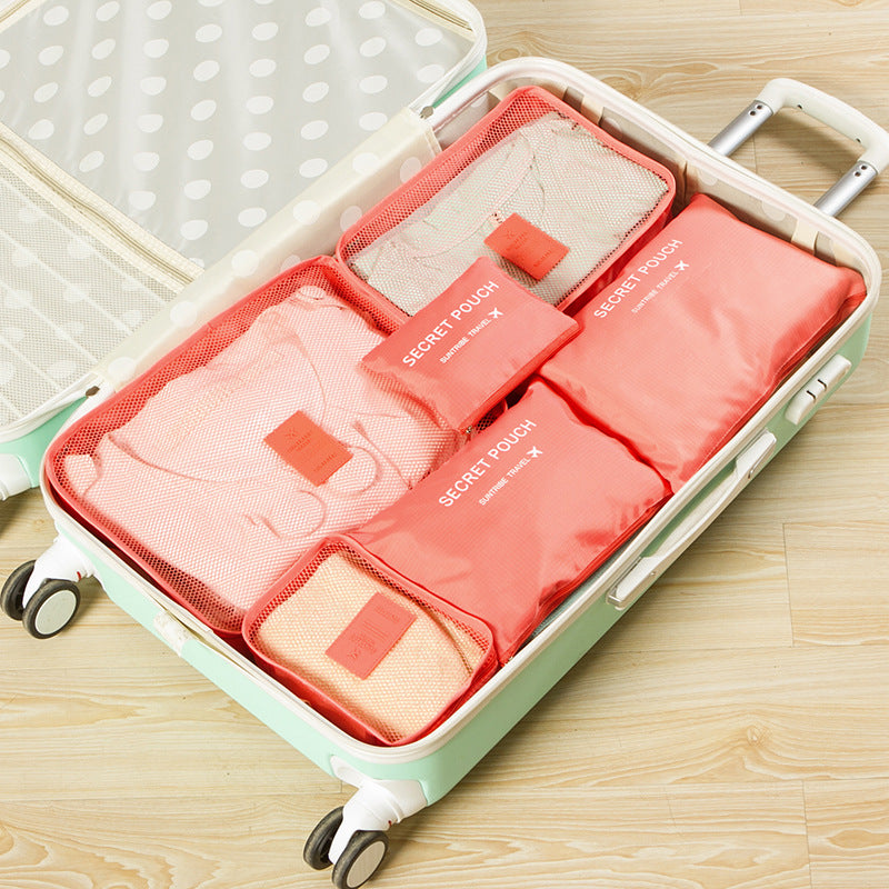6 Piece Travel Luggage Storage Bag Set