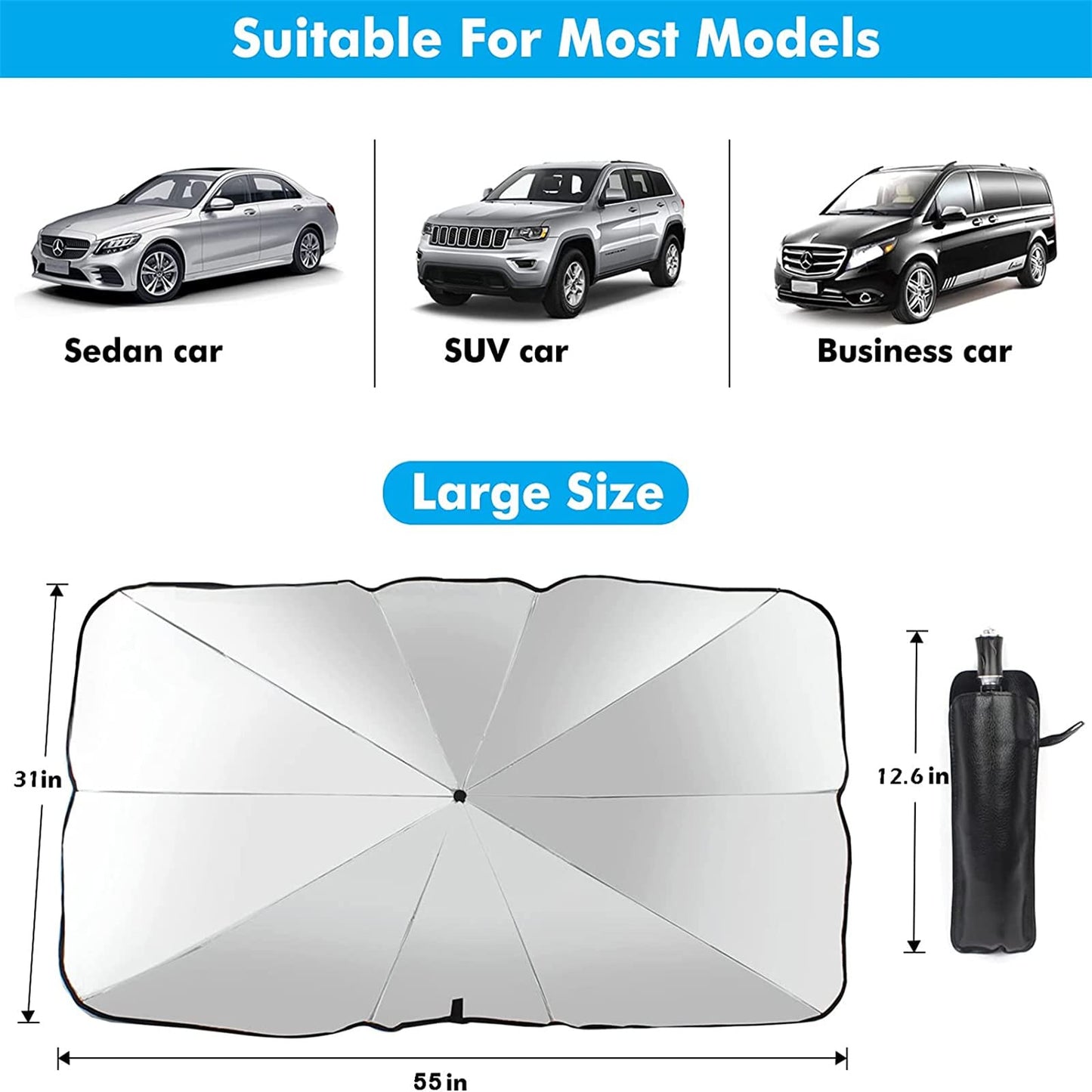 2025 Foldable Anti-UV Windshield Sunshade