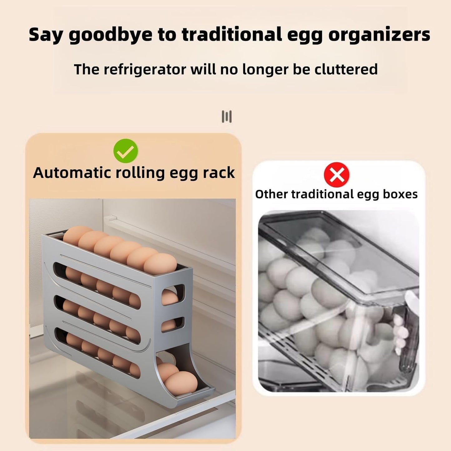 🥚4 Layer Egg Rack(Contain 28 Eggs)✨✨