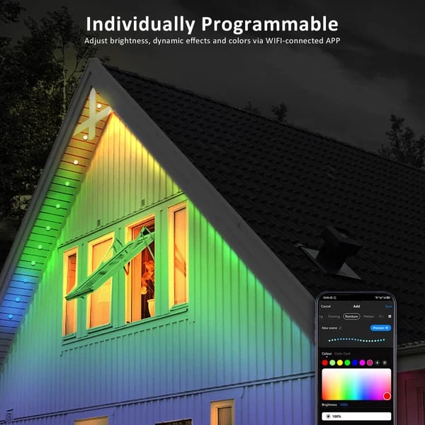 2025 Upgraded Smart Rainbow LED Permanent Outdoor Lights Pro