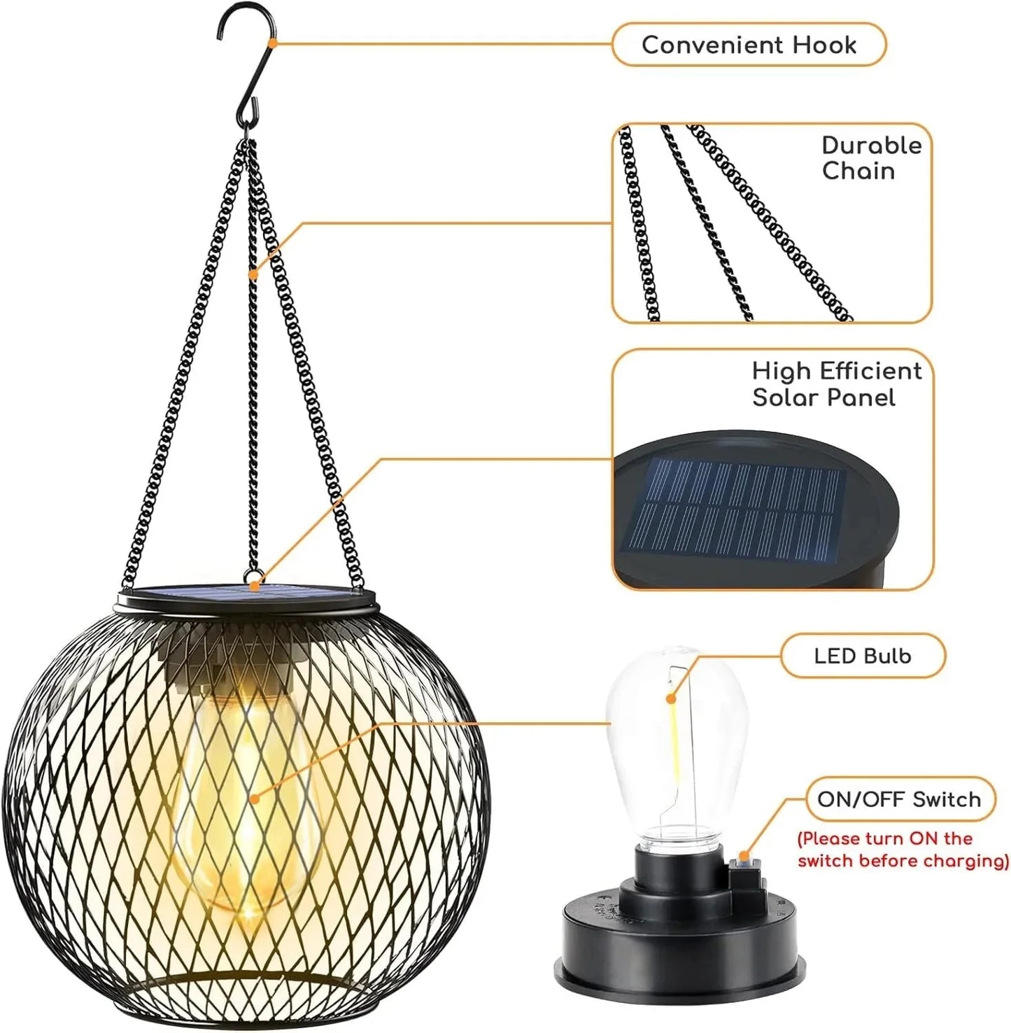 💡Upgraded Waterproof💧 Outdoor Solar Lantern🏮