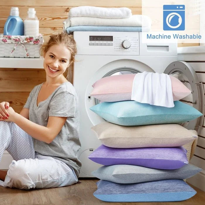 🔥LAST DAY 49% OFF - ❄️Cooling Pillow Cases for Spring Hot Sleepers Q-Max 0.5 Breathable Soft Pillowcase for Relaxation Soothing