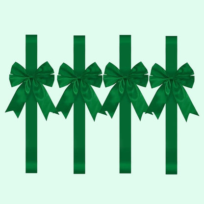 🎄4PCS Red/Green Christmas Cabinet Ribbon