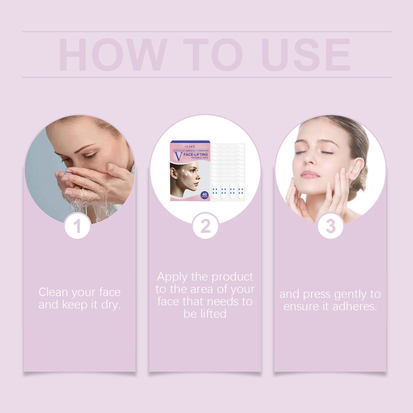 V-Face Lifting Invisible Adhesive Tape